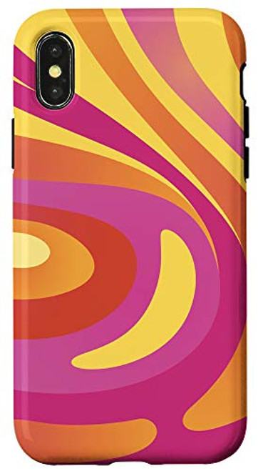 iPhone X XS Psychedelic Retro 70_s 80_s Hippie Case iPhone X XS Psychedelic Retro 70_s 80_s Hippie Case