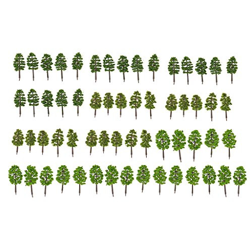 60pcs Woodland scenics Trees Model Forest Making Accessories n Scale 1 150 Train Railway Railroad Scenery Diorama or Layout