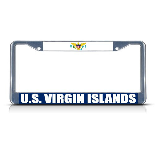 Fastasticdeals U.S. Virgin Islands Flag License Plate Frame Tag Holder Cover Fastasticdeals U.S. Virgin Islands Flag License Plate Frame Tag Holder Cover