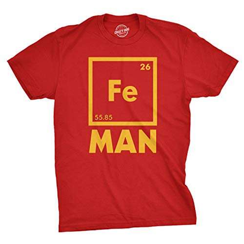 Iron Science T Shirt Funny Chemistry Shirt Fe Periodic Table Tee  Size XL
