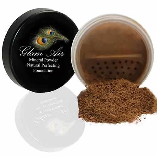 Glam Air Mineral Foundation  Natural Perfection Powder Foundation Compare with Bare Minerals and MAC Mineralize -DARK-