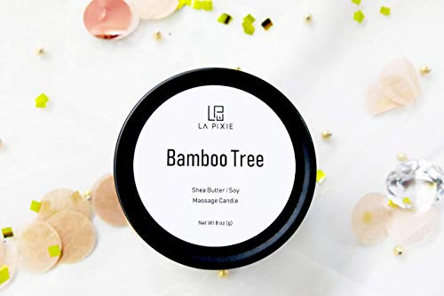 Scented Candle Bamboo Tree  Hand Poured  Made with Shea Butter and Pure Soy Wax. 8 oz