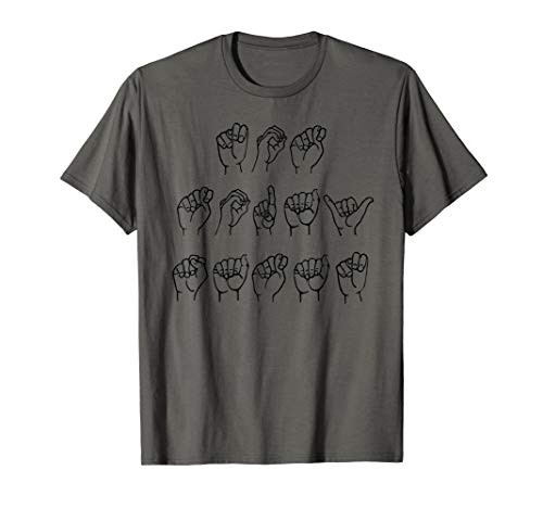 Not Today Satan Funny Trendy Deaf Humor ASL Sign Language T-Shirt