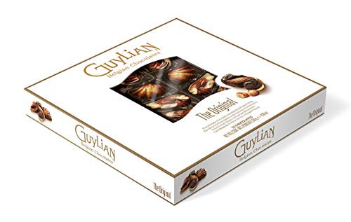 GuyLian Belgian Chocolate Gift Box Includes Silky Smooth Sea Shell Shaped Milk Chocolates with a Creamy Hazelnut Praline Filling 22 Count GuyLian Belgian Chocolate Gift Box Includes Silky Smooth Sea Shell Shaped Milk Chocolates with a Creamy Hazelnut Praline Filling 22 Count
