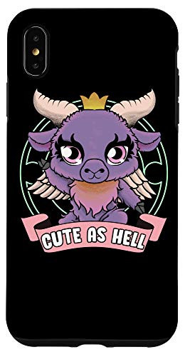 iPhone XS Max Cute As Hell Kawaii Baphomet Anime Goth Pun Case