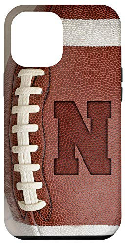 iPhone 12 Pro Max Football Phone Case with letter N Football Player Name Gift Case