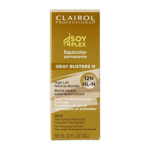 Clairol Professional Liquicolor Permanent 12N Hl-N High Lift Neutral Blonde 2 Ounce -59ml- -3 Pack-