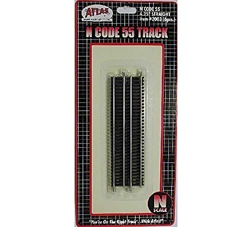 Atlas N Code 55 Nickel Silver 4.25inch  Straight Track -6- Trains
