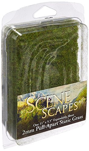 Bachmann Industries SceneScapes Pull Apart Static Grass  Medium Green  2mm