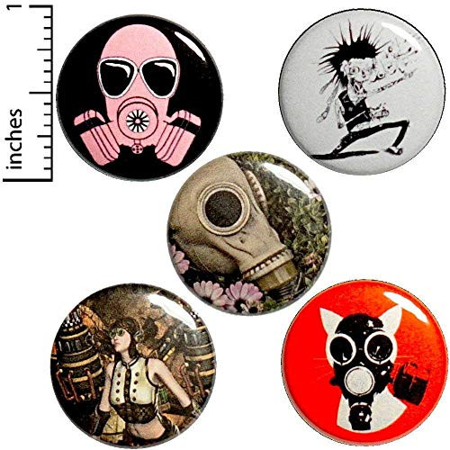 Punk Rock Buttons Backpack Pins or Magnets 5 Pack 1 Inch P6-4