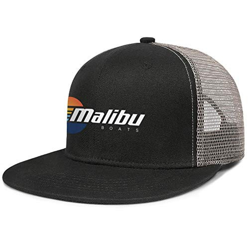 LiyeRRy Malibu Boats Wakesetter Charcoal Baseball Cap Flat Bill Brim Adjustable Dad Hat Cotton Mesh Snapback Trucker Cap