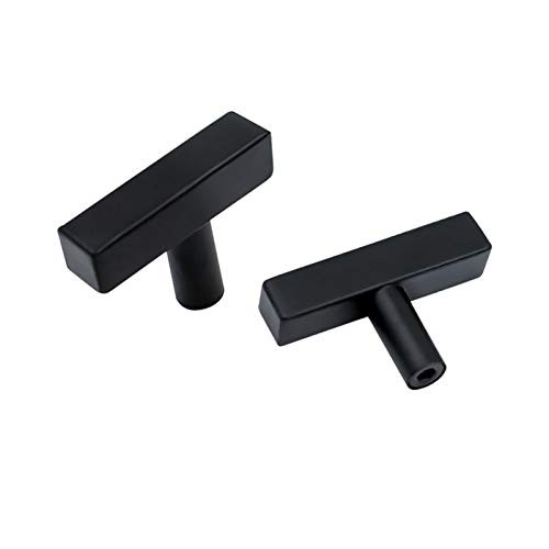 OYX Black Cabinet Pulls 10 Pack Cabinet Door Knobs with 2in Overall Length Metal Drawer Pulls and Knobs for Kitchen Cabinets Dresser Drawers Cabinet Knobs