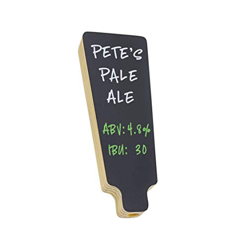 Beer Tap Handle with Black Dry-erase Chalkboard Marker Board  natural pine wood