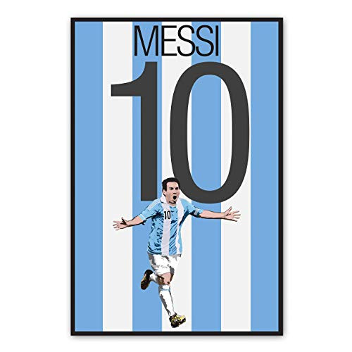 Argentina Soccer Print - Leo Messi Poster - Soccer Art - Unframed Football Print - Soccer Decoration - Barcelona Soccer Poster - Graphics 17 - Messi Football Art