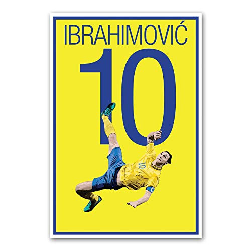 Zlatan Ibrahimovi? Poster - Sweden Soccer Art