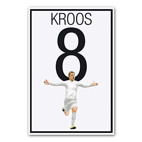 Toni Kroos Real Madrid Poster - Soccer Art - Unframed Football Print - Soccer Decoration - German Soccer Poster - Graphics 17 - Kroos Football Art