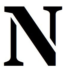 16x20 Large Letter Stencil from 4 Ply Mat Board-Stardos Font-Letter N