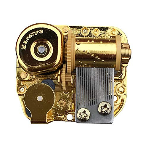 Bankour Play -Jingle Bells- Golden Plated Wind up Sankyo Musical Movement for DIY Music Box