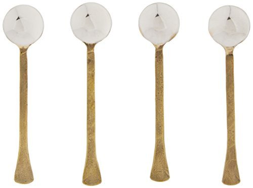 Abbott Collection Antiqued Gold Stainless Steel Small Spoon
