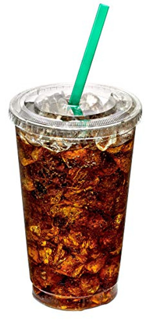 Clear Plastic Disposable Cups With Lids - 14 oz Cups 100 Pack - Crystal Clear PET Cup - Cold Smoothie - Iced Coffee Go Cups - Ideal for Coffee Parfait Juice Soda Cocktail Party Cups Clear Plastic Disposable Cups With Lids - 14 oz Cups 100 Pack - Crystal Clear PET Cup - Cold Smoothie - Iced Coffee Go Cups - Ideal for Coffee Parfait Juice Soda Cocktail Party Cups