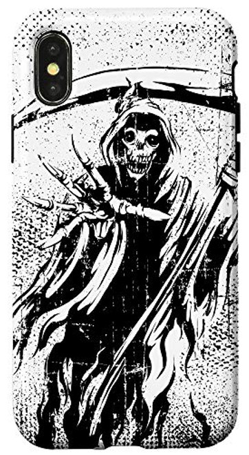 iPhone X XS Reaper Death Satanic Occult Emo Grim Reaper Goth Case iPhone X XS Reaper Death Satanic Occult Emo Grim Reaper Goth Case