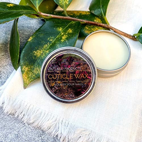 Outland Products - Moisturizing Cuticle Wax - All-Natural Balm - Organic - Beeswax and Shea Butter - Nail Repair - 1 oz