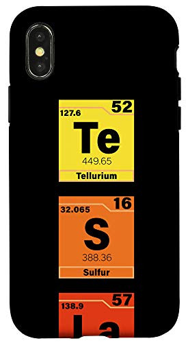 iPhone X XS Tesla Periodic Table Te S La Case