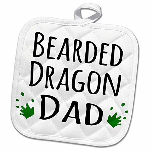 3D Rose African Parrot Mom Lover Exotic Pet Owner-for Her-Text with Bird Footprints Pot Holder, 8 x 8, Grey