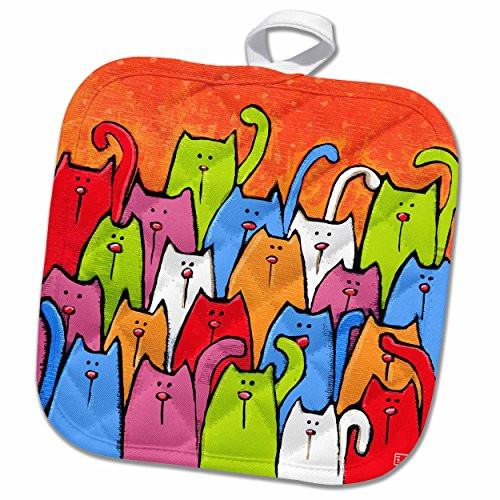 3D Rose Dog Cat Pet Adoption-Puppies-Kittens Pot Holder, 8" x 8" 3D Rose Dog Cat Pet Adoption-Puppies-Kittens Pot Holder, 8" x 8"