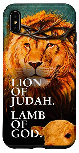iPhone XS Max Lion of Judah Lamb of God Jesus Christian Phone Case
