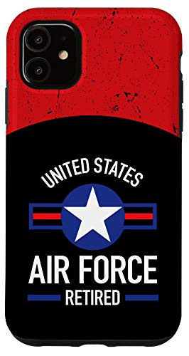 iPhone 11 United States Air Force Retired USAF Retirement Gifts Case