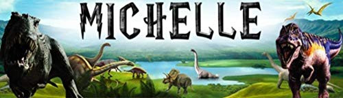 Dinosaurs - 8.5inch x30inch  Personalized Name Poster  Customize With Your Child_s Name  Birthday Party Banner