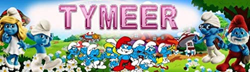 The Smurfs - 8.5inch x30inch  Personalized Name Poster  Customize With Your Child_s Name  Birthday Party Banner