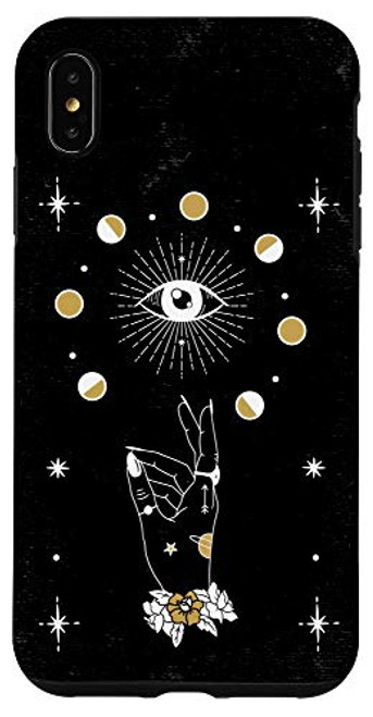 iPhone XS Max Occult Hamsa Hand Evil Eye Fatima Moon Witchcraft Gift Phone Case iPhone XS Max Occult Hamsa Hand Evil Eye Fatima Moon Witchcraft Gift Phone Case