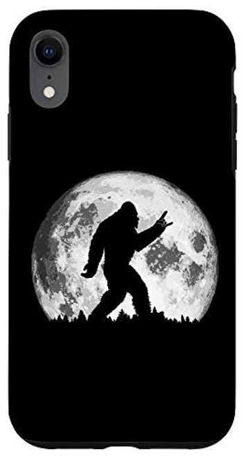 iPhone XR Rock Rock n_ Roll Bigfoot Dude and Moon Case iPhone XR Rock Rock n_ Roll Bigfoot Dude and Moon Case