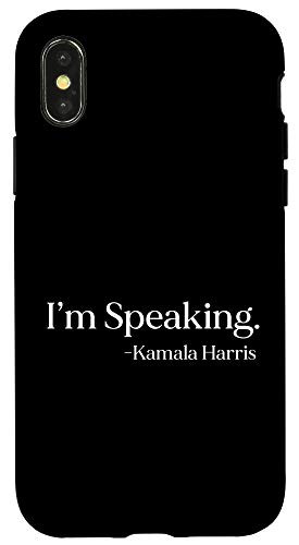iPhone X XS I_m Speaking  Kamala Harris  Vice President 2020  Black Case