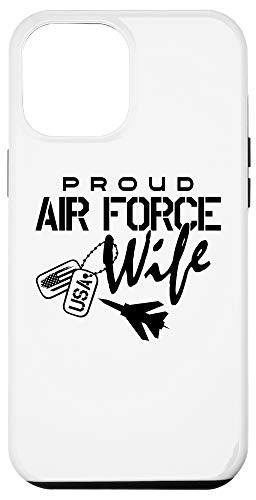 iPhone 12 Pro Max Proud Air Force Wife U.S. Air Force Military Wife Gift Phone Case