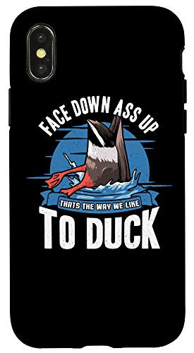 iPhone X XS Duck Hunting Best Duck Hunter Funny Humorous Saying Gift Case