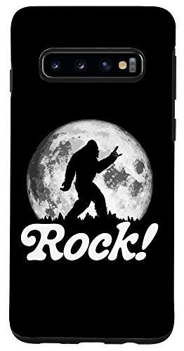 Galaxy S10 Rock Rock n_ Roll Bigfoot Dude  and  Moon Case