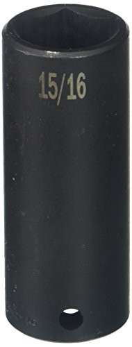 SK Hand Tool 34230 1/2-Inch Drive Deep Impact Socket, 15/16-Inch
