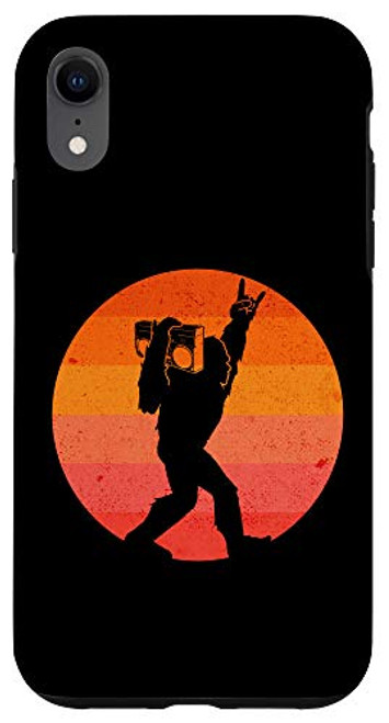iPhone XR Bigfoot Rock On Rock and Roll Vintage Retro 80_s 70_s Vibe Case iPhone XR Bigfoot Rock On Rock and Roll Vintage Retro 80_s 70_s Vibe Case