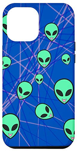iPhone 12 Pro Max Classic 90 s School Photo Funny Alien UFO Case