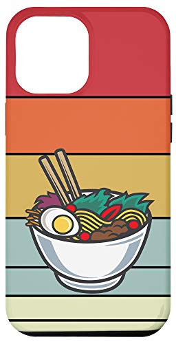 iPhone 12 Pro Max Ramen on Retro 70_s Background Case