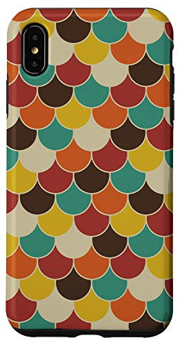 iPhone XS Max Retro colors 60_s and 70_s warm colorful vintage fans Case