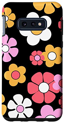 Galaxy S10e Hippie Psychedelic Flower Power 60_s 70_s Groovy Boho Daisy Case