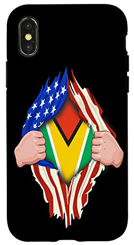 iPhone X XS Guyanese Blood Inside Me - Guyana Flag Guyanese American Case