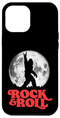 iPhone 12 Pro Max Rock n_ Roll Bigfoot Sasquatch  and  Full Moon Case