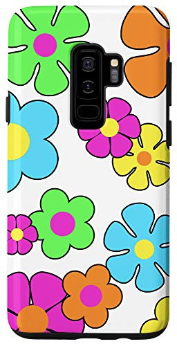 Galaxy S9 Plus Psychedelic Flower Power 60_s 70_s Groovy Hippy Boho Daisy Case
