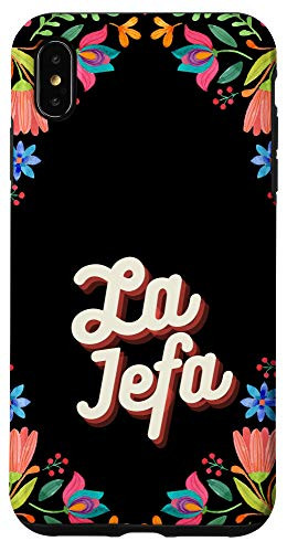 iPhone XS Max La Jefa Latina Latinx Mexican Floral Design Phone Case Case