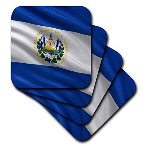 3dRose Flag of El Salvador Waving in The Wind - Soft Coasters, Set of 8 (CST_178737_2) 3dRose Flag of El Salvador Waving in The Wind - Soft Coasters, Set of 8 (CST_178737_2)